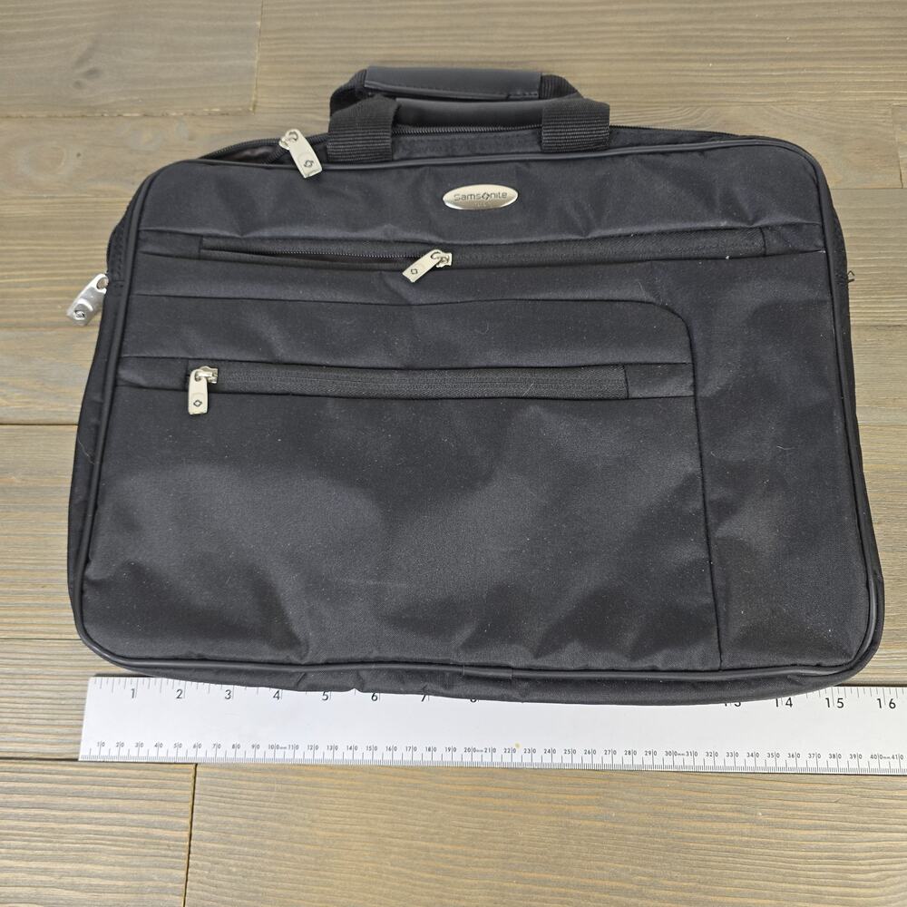 Samsonite 1910 Padded Laptop Bag Travel Bag Carry On Luggage Black